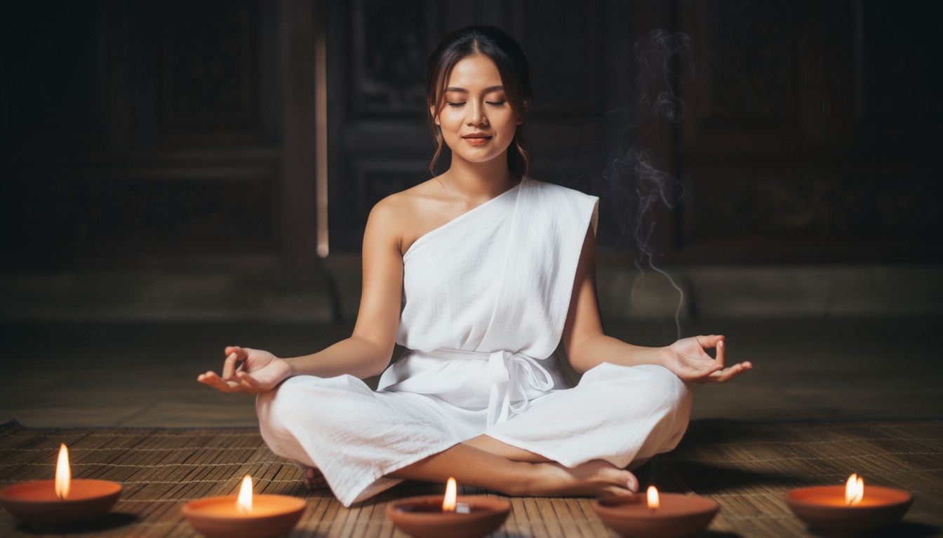 Suasana spa tradisional Indonesia